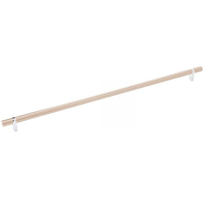 Emtek - Select Bar Cabinet Pull 18 Inch C-C, Rectangular Bar Stem, Smooth Bar