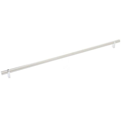 Emtek - Select Bar Cabinet Pull 18 Inch C-C, Rectangular Bar Stem, Smooth Bar
