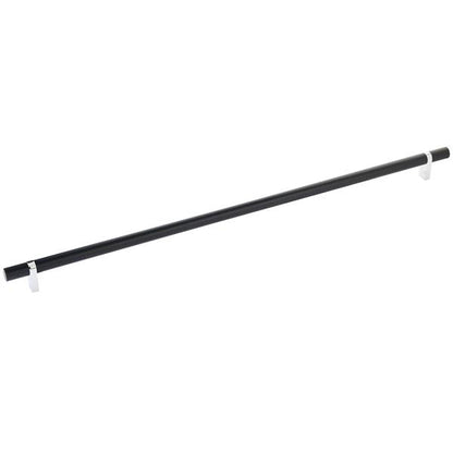 Emtek - Select Bar Cabinet Pull 18 Inch C-C, Rectangular Bar Stem, Smooth Bar