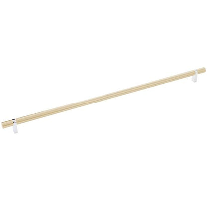 Emtek - Select Bar Cabinet Pull 18 Inch C-C, Rectangular Bar Stem, Smooth Bar