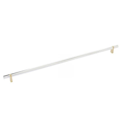 Emtek - Select Bar Cabinet Pull 18 Inch C-C, Rectangular Bar Stem, Smooth Bar