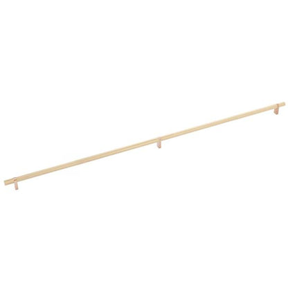 Emtek - Select Bar Cabinet Pull 36 Inch C-C, Rectangular Bar Stem, Knurled Bar