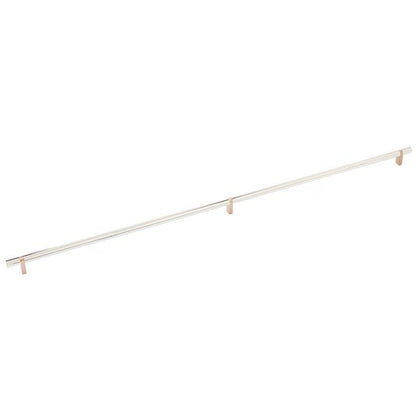 Emtek - Select Bar Cabinet Pull 36 Inch C-C, Rectangular Bar Stem, Smooth Bar