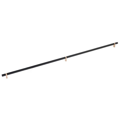 Emtek - Select Bar Cabinet Pull 36 Inch C-C, Rectangular Bar Stem, Smooth Bar