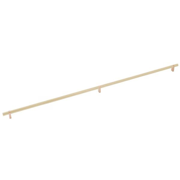 Emtek - Select Bar Cabinet Pull 36 Inch C-C, Rectangular Bar Stem, Smooth Bar