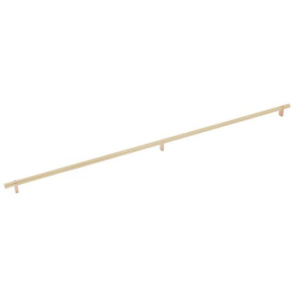 Emtek - Select Bar Cabinet Pull 36 Inch C-C, Rectangular Bar Stem, Smooth Bar