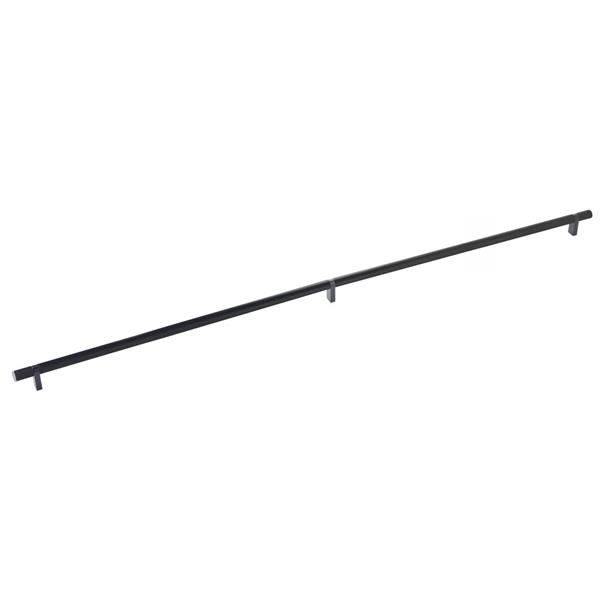 Emtek - Select Bar Cabinet Pull 36 Inch C-C, Rectangular Bar Stem, Knurled Bar
