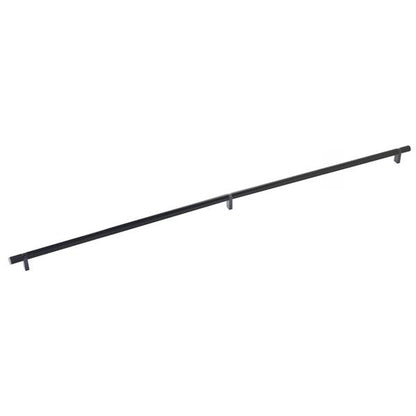Emtek - Select Bar Cabinet Pull 36 Inch C-C, Rectangular Bar Stem, Knurled Bar