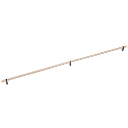 Emtek - Select Bar Cabinet Pull 36 Inch C-C, Rectangular Bar Stem, Smooth Bar