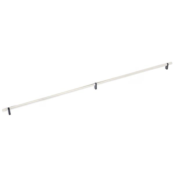 Emtek - Select Bar Cabinet Pull 36 Inch C-C, Rectangular Bar Stem, Smooth Bar