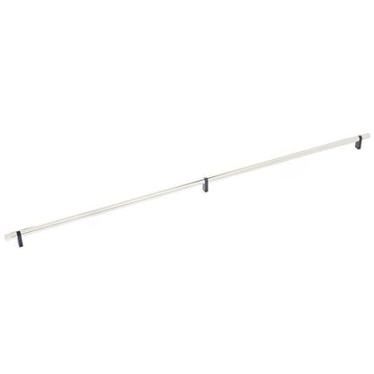 Emtek - Select Bar Cabinet Pull 36 Inch C-C, Rectangular Bar Stem, Smooth Bar