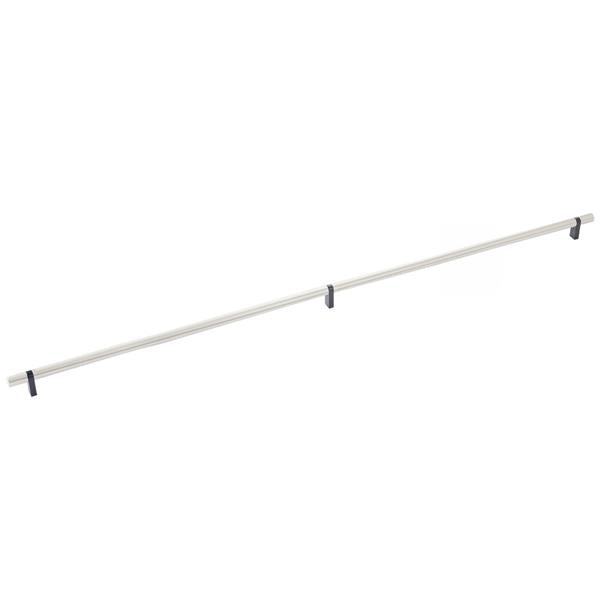 Emtek - Select Bar Cabinet Pull 36 Inch C-C, Rectangular Bar Stem, Smooth Bar