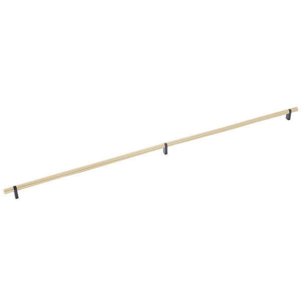 Emtek - Select Bar Cabinet Pull 36 Inch C-C, Rectangular Bar Stem, Smooth Bar