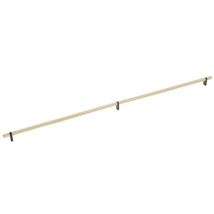 Emtek - Select Bar Cabinet Pull 36 Inch C-C, Rectangular Bar Stem, Smooth Bar