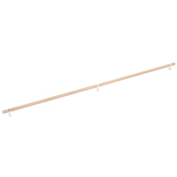 Emtek - Select Bar Cabinet Pull 36 Inch C-C, Rectangular Bar Stem, Knurled Bar