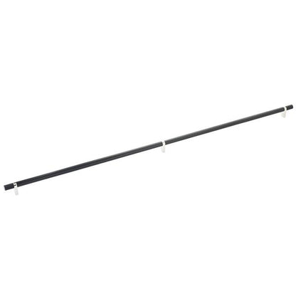 Emtek - Select Bar Cabinet Pull 36 Inch C-C, Rectangular Bar Stem, Knurled Bar