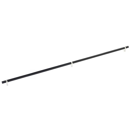 Emtek - Select Bar Cabinet Pull 36 Inch C-C, Rectangular Bar Stem, Knurled Bar