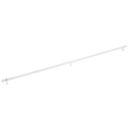 Emtek - Select Bar Cabinet Pull 36 Inch C-C, Rectangular Bar Stem, Knurled Bar