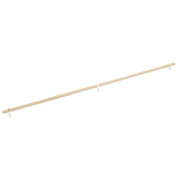 Emtek - Select Bar Cabinet Pull 36 Inch C-C, Rectangular Bar Stem, Knurled Bar