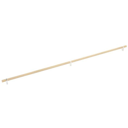 Emtek - Select Bar Cabinet Pull 36 Inch C-C, Rectangular Bar Stem, Knurled Bar