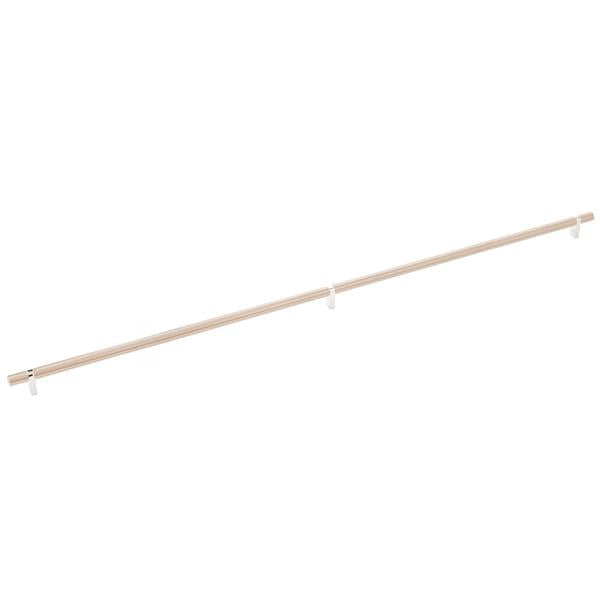 Emtek - Select Bar Cabinet Pull 36 Inch C-C, Rectangular Bar Stem, Smooth Bar