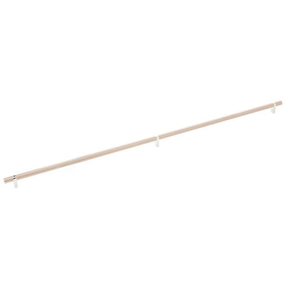 Emtek - Select Bar Cabinet Pull 36 Inch C-C, Rectangular Bar Stem, Smooth Bar