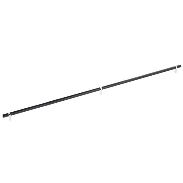 Emtek - Select Bar Cabinet Pull 36 Inch C-C, Rectangular Bar Stem, Smooth Bar