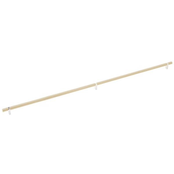 Emtek - Select Bar Cabinet Pull 36 Inch C-C, Rectangular Bar Stem, Smooth Bar