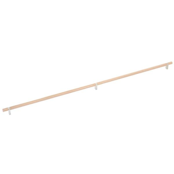 Emtek - Select Bar Cabinet Pull 36 Inch C-C, Rectangular Bar Stem, Knurled Bar