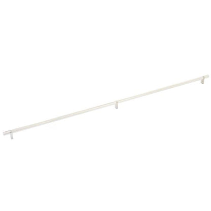 Emtek - Select Bar Cabinet Pull 36 Inch C-C, Rectangular Bar Stem, Knurled Bar