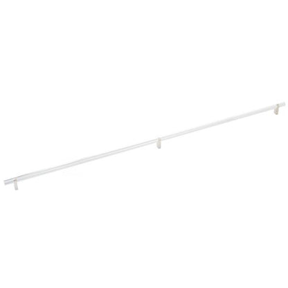 Emtek - Select Bar Cabinet Pull 36 Inch C-C, Rectangular Bar Stem, Knurled Bar