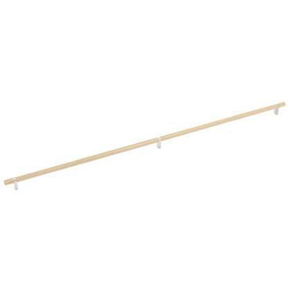 Emtek - Select Bar Cabinet Pull 36 Inch C-C, Rectangular Bar Stem, Knurled Bar