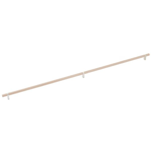 Emtek - Select Bar Cabinet Pull 36 Inch C-C, Rectangular Bar Stem, Smooth Bar
