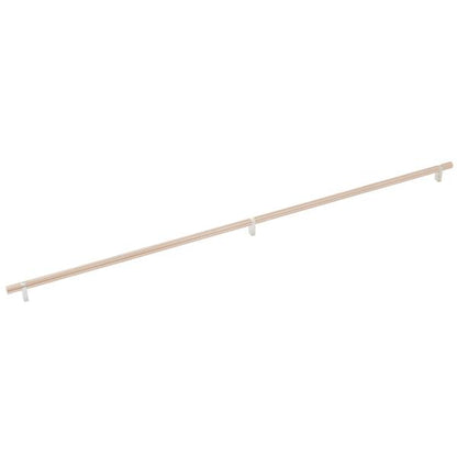 Emtek - Select Bar Cabinet Pull 36 Inch C-C, Rectangular Bar Stem, Smooth Bar