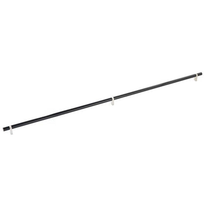 Emtek - Select Bar Cabinet Pull 36 Inch C-C, Rectangular Bar Stem, Smooth Bar