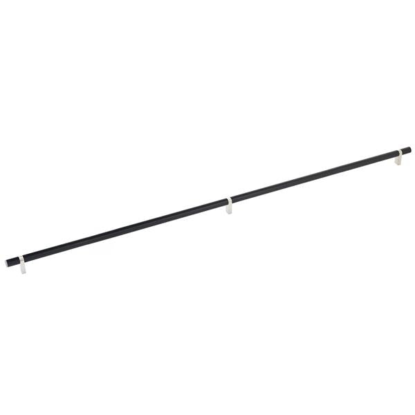 Emtek - Select Bar Cabinet Pull 36 Inch C-C, Rectangular Bar Stem, Smooth Bar