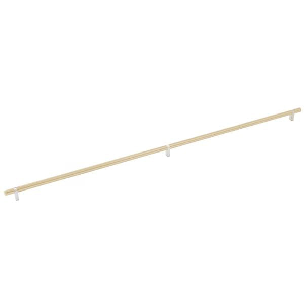 Emtek - Select Bar Cabinet Pull 36 Inch C-C, Rectangular Bar Stem, Smooth Bar