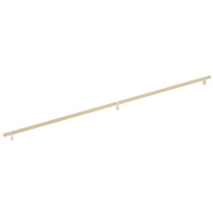 Emtek - Select Bar Cabinet Pull 36 Inch C-C, Rectangular Bar Stem, Smooth Bar
