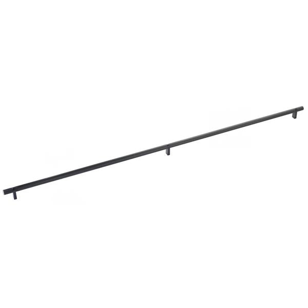 Emtek - Select Bar Cabinet Pull 36 Inch C-C, Rectangular Bar Stem, Knurled Bar