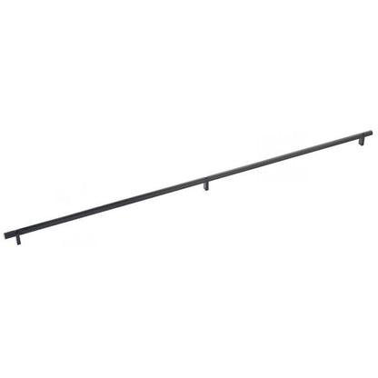 Emtek - Select Bar Cabinet Pull 36 Inch C-C, Rectangular Bar Stem, Knurled Bar