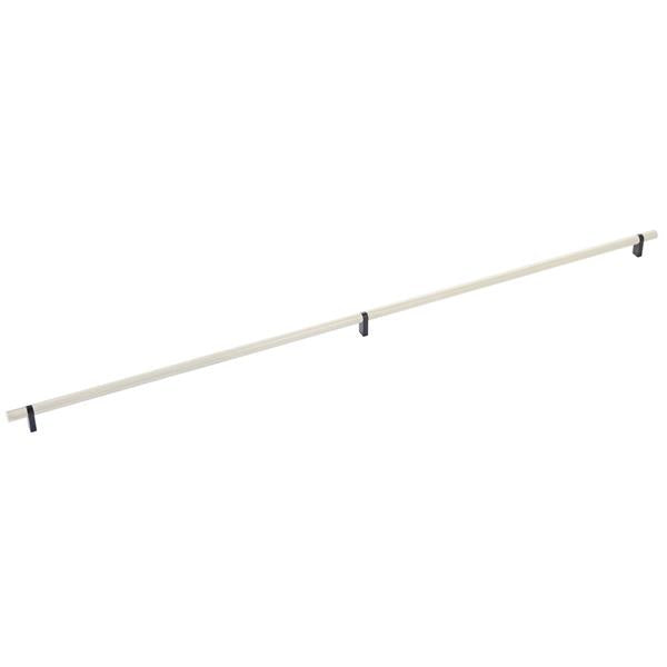 Emtek - Select Bar Cabinet Pull 36 Inch C-C, Rectangular Bar Stem, Knurled Bar