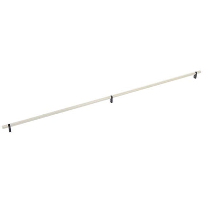 Emtek - Select Bar Cabinet Pull 36 Inch C-C, Rectangular Bar Stem, Knurled Bar