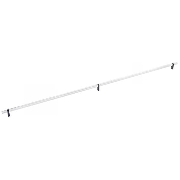 Emtek - Select Bar Cabinet Pull 36 Inch C-C, Rectangular Bar Stem, Knurled Bar