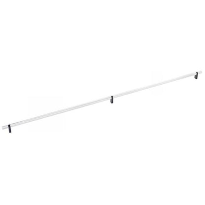 Emtek - Select Bar Cabinet Pull 36 Inch C-C, Rectangular Bar Stem, Knurled Bar