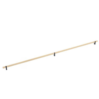Emtek - Select Bar Cabinet Pull 36 Inch C-C, Rectangular Bar Stem, Knurled Bar