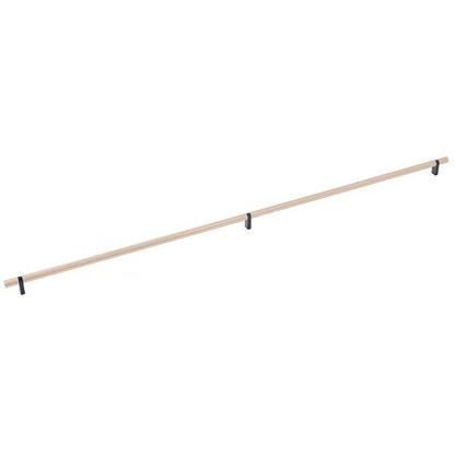 Emtek - Select Bar Cabinet Pull 36 Inch C-C, Rectangular Bar Stem, Smooth Bar