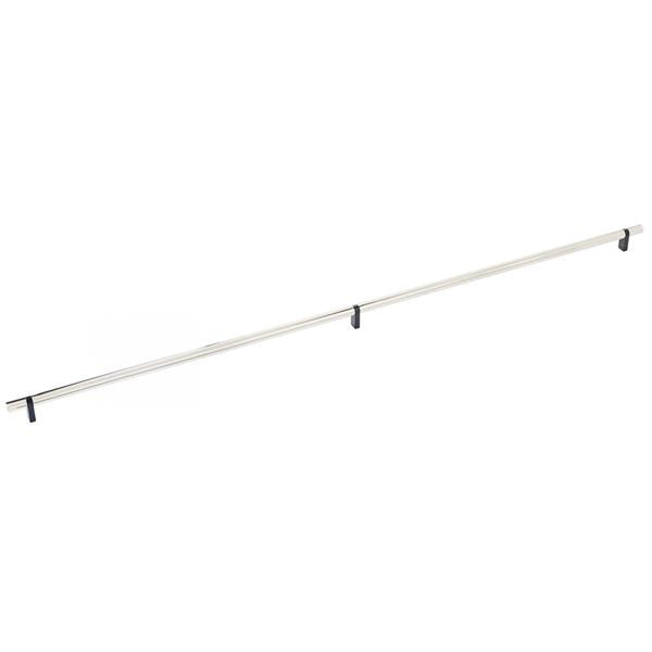 Emtek - Select Bar Cabinet Pull 36 Inch C-C, Rectangular Bar Stem, Smooth Bar