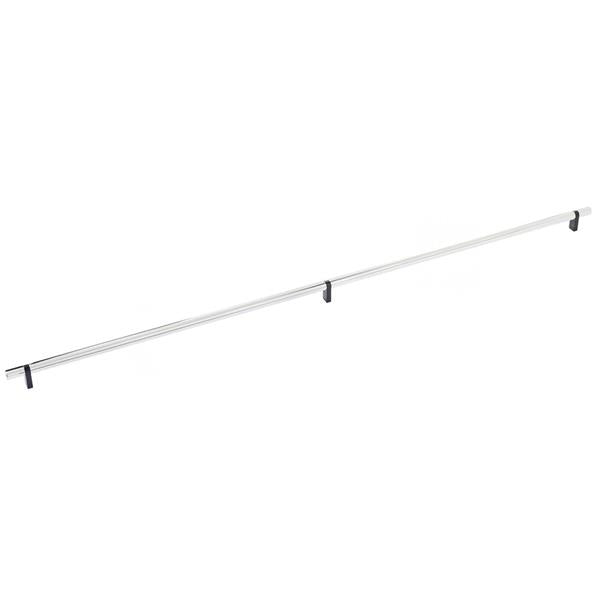 Emtek - Select Bar Cabinet Pull 36 Inch C-C, Rectangular Bar Stem, Smooth Bar