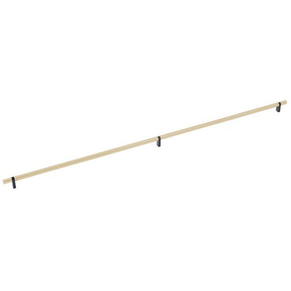 Emtek - Select Bar Cabinet Pull 36 Inch C-C, Rectangular Bar Stem, Smooth Bar