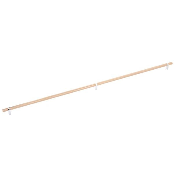 Emtek - Select Bar Cabinet Pull 36 Inch C-C, Rectangular Bar Stem, Knurled Bar